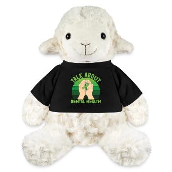 Parlez de santé mentale - Mouton en peluche Annika MiniFeet® - noir - Devant