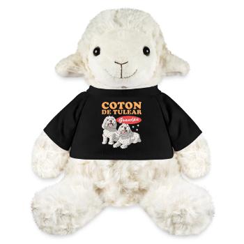 Coton de Tuléar Grand-père | Cadeau de propriétaire de chien - Mouton en peluche Annika MiniFeet® - noir - Devant