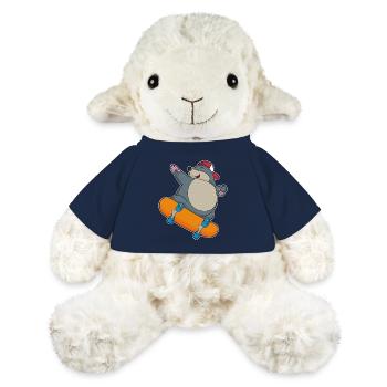 Mole Skater Skateboard - Mouton en peluche Annika MiniFeet® - bleu marine - Devant