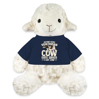 second hand vegetarian cow eats grass i eat cow - MiniFeet® Schaf Annika - French Navy - Vorne