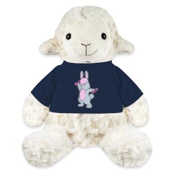 Hase Bodybuilder Hanteln Bodybuilding - MiniFeet® Schaf Annika - French Navy - Vorne