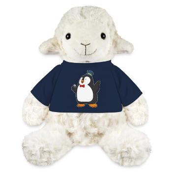 Chant du micro Penguin Singer - Mouton en peluche Annika MiniFeet® - bleu marine - Devant