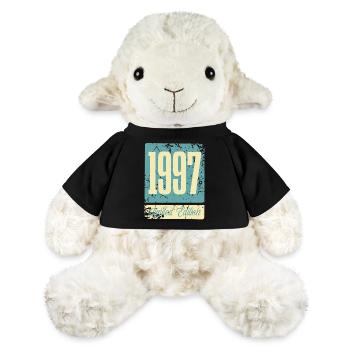 1997 Naissance Anniversaire Année de naissance - Mouton en peluche Annika MiniFeet® - noir - Devant