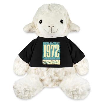 1972 Anniversaire de naissance Année de naissance - Mouton en peluche Annika MiniFeet® - noir - Devant