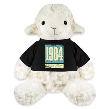 1984 Anniversaire de naissance Année de naissance - Mouton en peluche Annika MiniFeet® - noir - Devant
