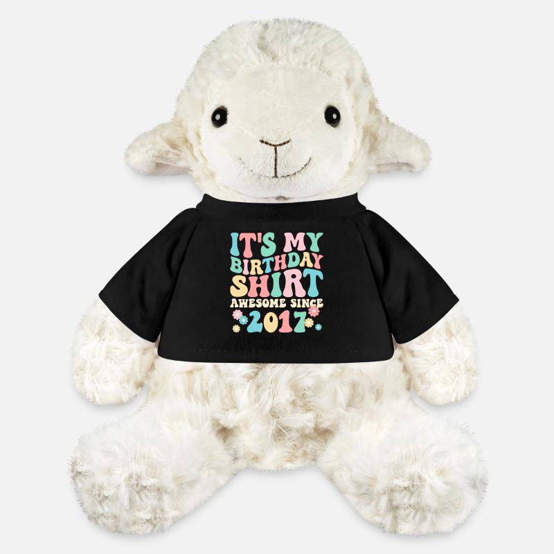 Geburtstag Geburtstagsshirt besonders seit 2017 - MiniFeet® Schaf Annika - Schwarz