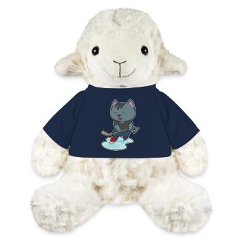 Katze Eishockey Eishockeyschläger - MiniFeet® Schaf Annika - French Navy - Vorne