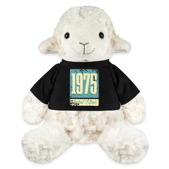 1975 Anniversaire de naissance Année de naissance - Mouton en peluche Annika MiniFeet® - noir - Devant