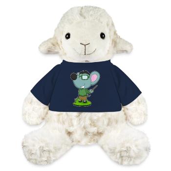 École de pointage des enseignants de souris - Mouton en peluche Annika MiniFeet® - bleu marine - Devant