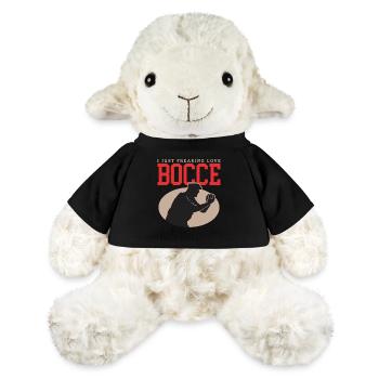 Boccia Bocce Bocciaspieler Boulesport Geschenk - MiniFeet® Schaf Annika - Schwarz - Vorne