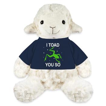 Je déteste dire que je te crapauds tellement - Mouton en peluche Annika MiniFeet® - bleu marine - Devant