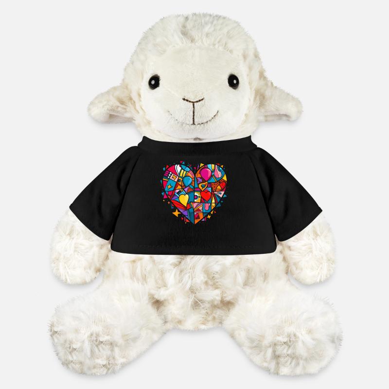 Ein Herz in einem Herz der Liebe - MiniFeet® Schaf Annika - Schwarz