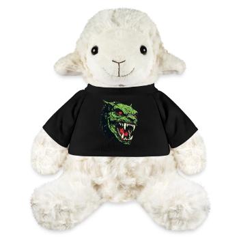 Tête d’Orc, Démon, Goule - Mouton en peluche Annika MiniFeet® - noir - Devant