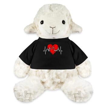 Florenz Skyline Italien Herzschlag I Love Firenze - MiniFeet® Schaf Annika - Schwarz - Vorne