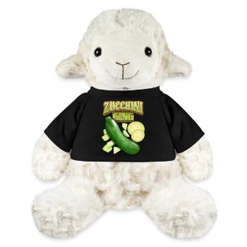 Zucchini King, lustiger Gemüse Spruch - MiniFeet® Schaf Annika - Schwarz - Vorne