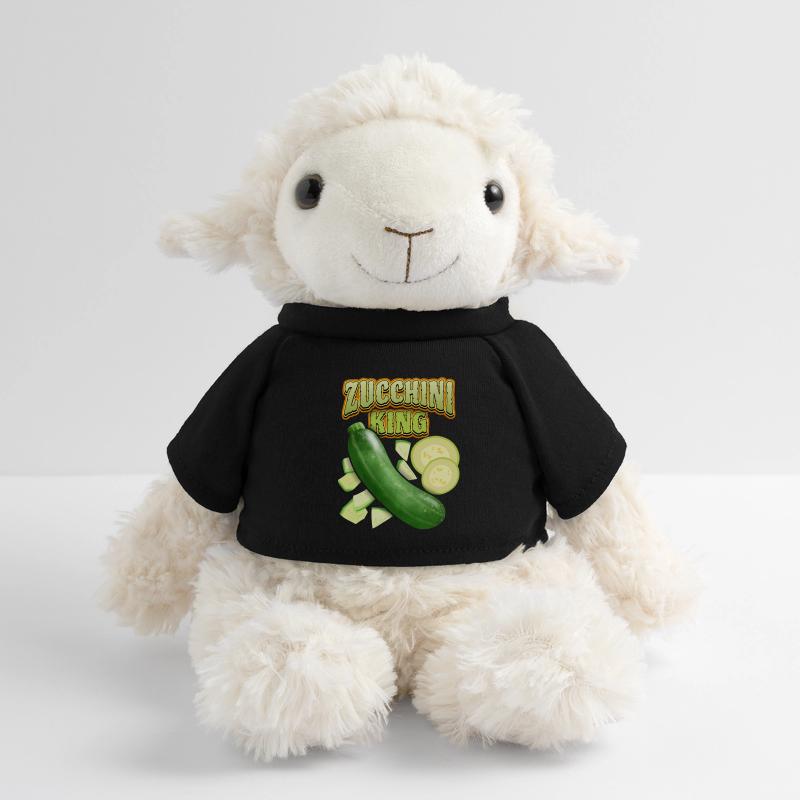 Zucchini King, Funny Vegetable Saying MiniFeet® Sheep Annika