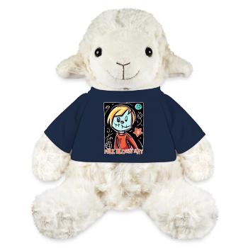 De l’art à part entière dans le style de la bande dessinée pour enfants - Mouton en peluche Annika MiniFeet® - bleu marine - Devant
