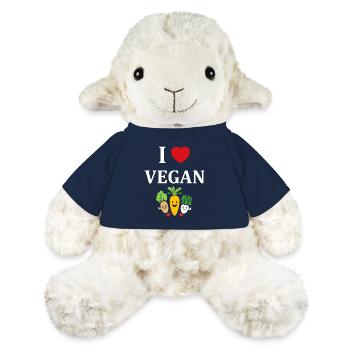 Humorvolles kleines veganes Gemüse - MiniFeet® Schaf Annika - French Navy - Vorne