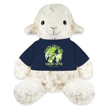 Sensibilisation au lymphome de la chaux sorcière cancéreuse - Mouton en peluche Annika MiniFeet® - bleu marine - Devant
