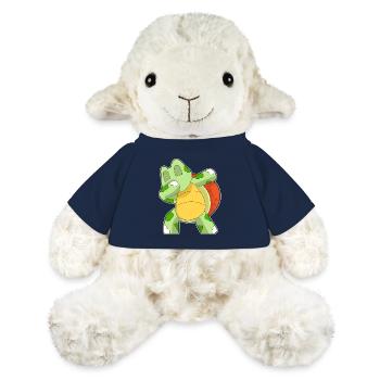 Tortue Hip Hop Danse - Mouton en peluche Annika MiniFeet® - bleu marine - Devant