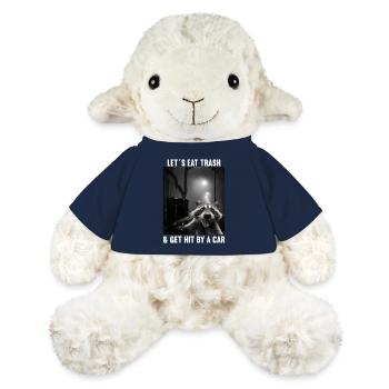 Permet de manger des ordures et de se faire frapper par un raton laveur - Mouton en peluche Annika MiniFeet® - bleu marine - Devant