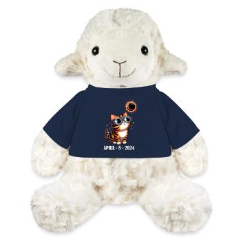 Eclipse Solaire Chat Avril Amérique Lune Drôle - Mouton en peluche Annika MiniFeet® - bleu marine - Devant