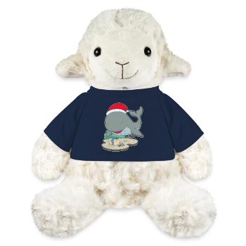 Forfait Noël des baleines - Mouton en peluche Annika MiniFeet® - bleu marine - Devant