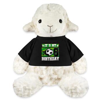 8e anniversaire Garçon Soccer 8 ans Cadeaux - Mouton en peluche Annika MiniFeet® - noir - Devant