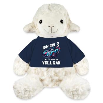 Geburtstagsgeschenk 3 Jahre Geburtstagskind - MiniFeet® Schaf Annika - French Navy - Vorne