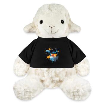 Model Airplane Pilot Airplane Hobby Design - MiniFeet® Sheep Annika - black - Front