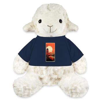 Temples traditionnels dans la nature japonaise - Mouton en peluche Annika MiniFeet® - bleu marine - Devant