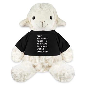 Drôle Narrowboat Blague Canal Barge Navigation De Plaisance Étroit - Mouton en peluche Annika MiniFeet® - noir - Devant