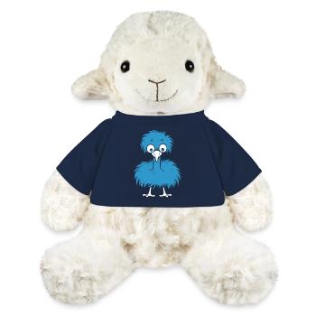 autruche - Mouton en peluche Annika MiniFeet® - bleu marine - Devant