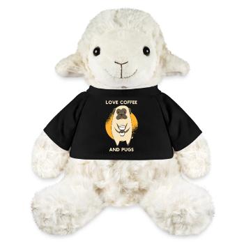 Niedliche Möpse und Kaffeeliebhaber Hundebesitzer zum Mitnehmen - MiniFeet® Schaf Annika - Schwarz - Vorne