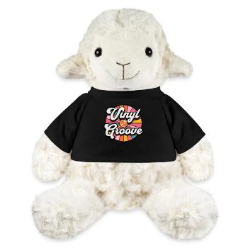 Retro Groovy Vinyl Liebhaber Person Vintage Sechziger Jahre - MiniFeet® Schaf Annika - Schwarz - Vorne