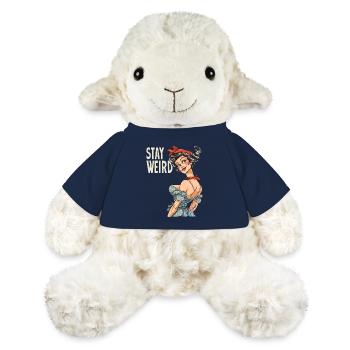 Femme au foyer rétro folle et cool - Restez bizarre - Mouton en peluche Annika MiniFeet® - bleu marine - Devant
