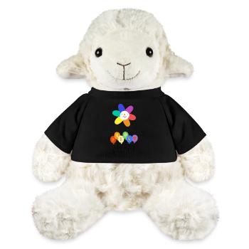 Cute Pride Month Flower And Balloons Celebration - MiniFeet® Sheep Annika - black - Front