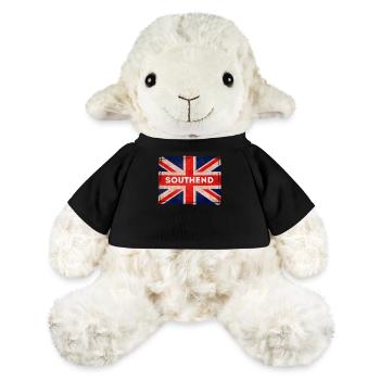 Southend Flag Essex Né Et Élevé Vacances À La Mer - Mouton en peluche Annika MiniFeet® - noir - Devant