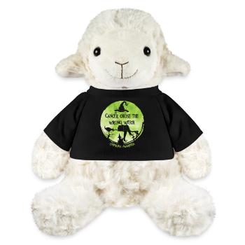 Sensibilisation au lymphome du tilleul de sorcière cancéreuse - Mouton en peluche Annika MiniFeet® - noir - Devant