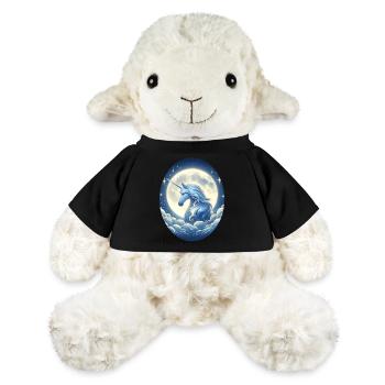 Fantasy Unicorn Horse Fans Unicorn Lovers - MiniFeet® Sheep Annika - black - Front