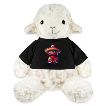 Cinco de Mayo Fraise à moustache - Mouton en peluche Annika MiniFeet® - noir - Devant