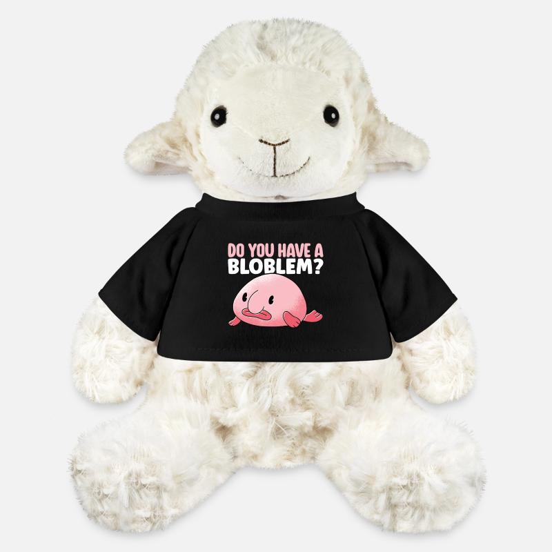 Poisson blob mignon poisson laid - Mouton en peluche Annika MiniFeet® - noir