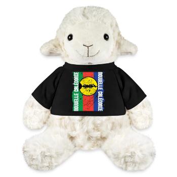 gift design kanak flag New Caledonia - MiniFeet® Sheep Annika - black - Front