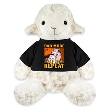 Mode papa : Sieste et répétition - Mouton en peluche Annika MiniFeet® - noir - Devant