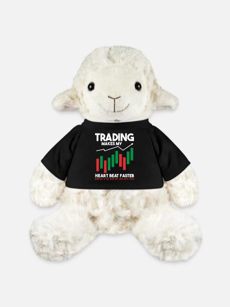 Trading Crypto Stock Market Investor Day Trader - MiniFeet® Sheep Annika - black