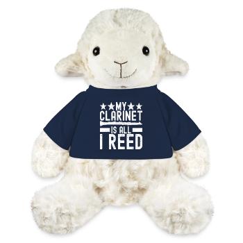 Clarinette Instrument à vent Clarinet - Mouton en peluche Annika MiniFeet® - bleu marine - Devant