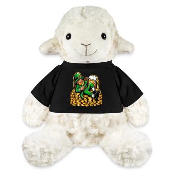 Entspannter Leprechaun (Irischer Kobold) - MiniFeet® Schaf Annika - Schwarz - Vorne