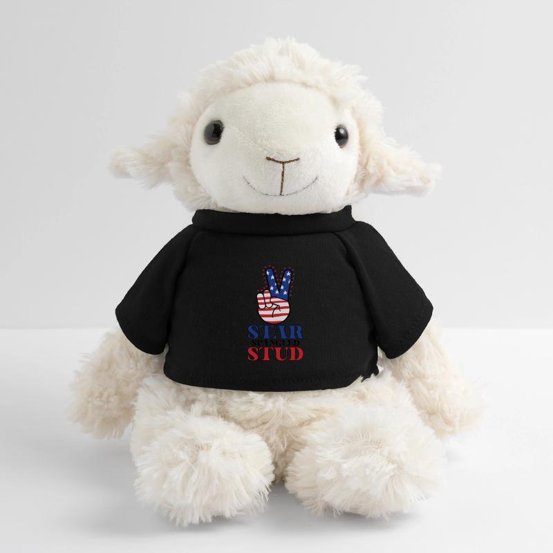 Star Spangled Stud Signe de paix Drapeau des États-Unis Mouton en peluche Annika MiniFeet®