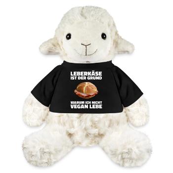 Leberkäs Bayern Leberkas Semmel Fleischkäse - MiniFeet® Schaf Annika - Schwarz - Vorne