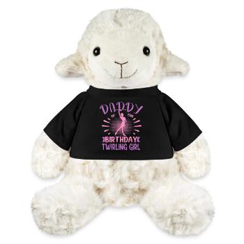 Daddy Of the Birthday Girl Twirling Family Design - MiniFeet® Schaf Annika - Schwarz - Vorne